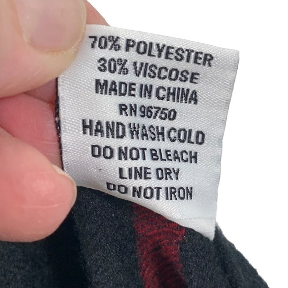 Jessica McClintock Super Soft Black Plaid Poncho Caper One Size fits most - Picture 7 of 11